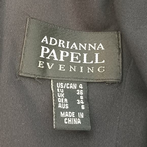 Adrianna Papell Sz 4 Office Floral Lace Square Neck Sheath Cocktail Dress - Picture 8 of 14